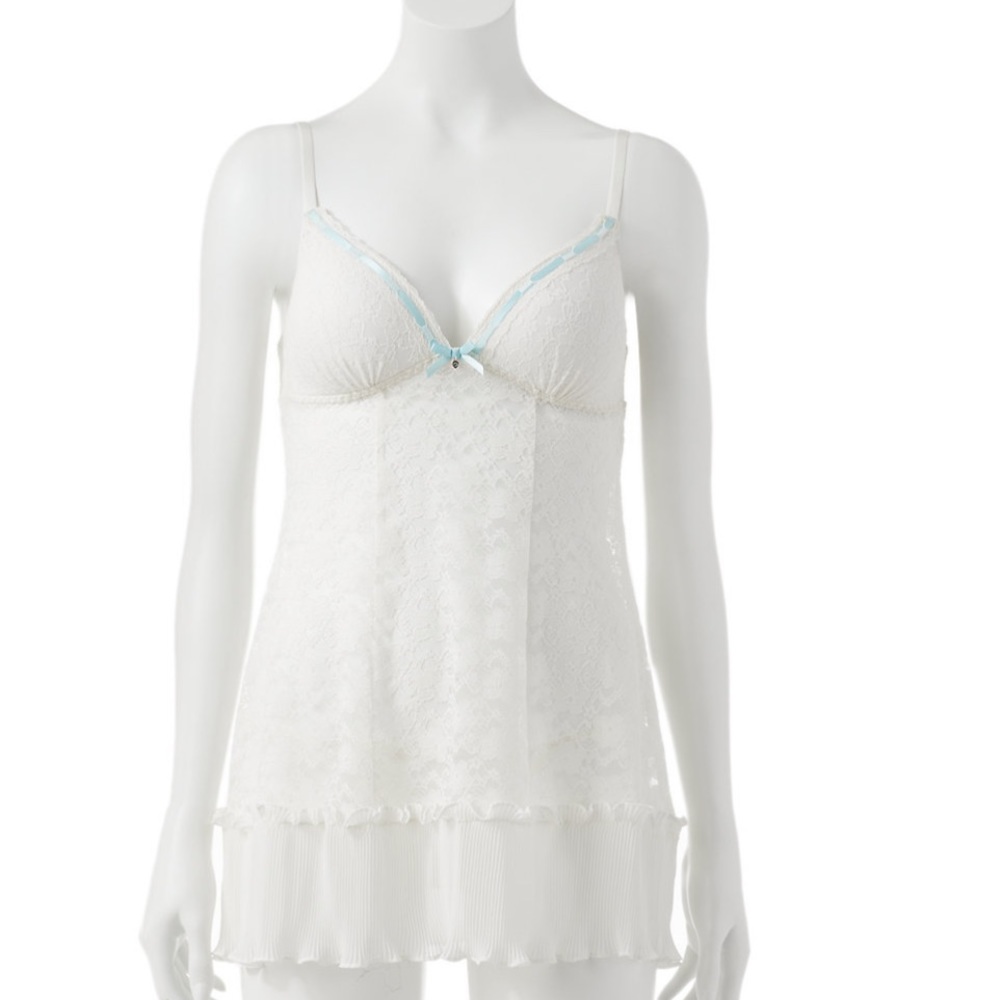 Bridal lace babydoll